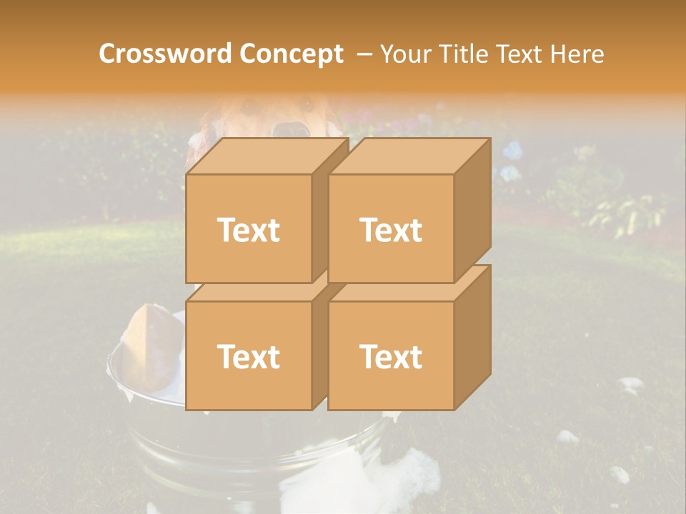 Metal Shower Bucket PowerPoint Template