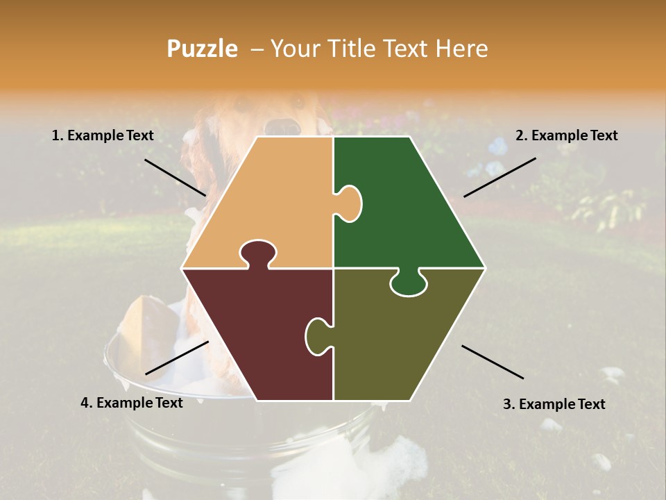 Metal Shower Bucket PowerPoint Template