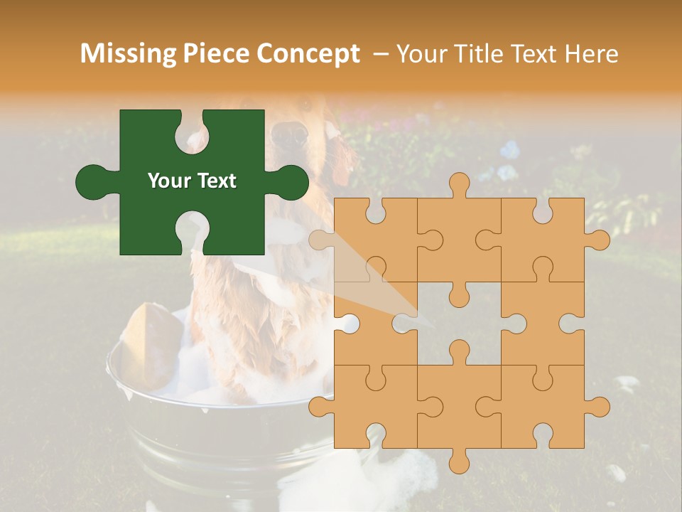 Metal Shower Bucket PowerPoint Template