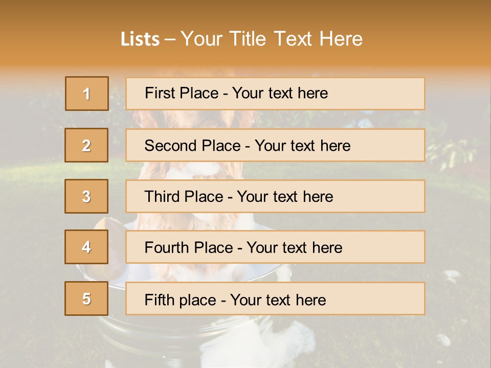 Metal Shower Bucket PowerPoint Template