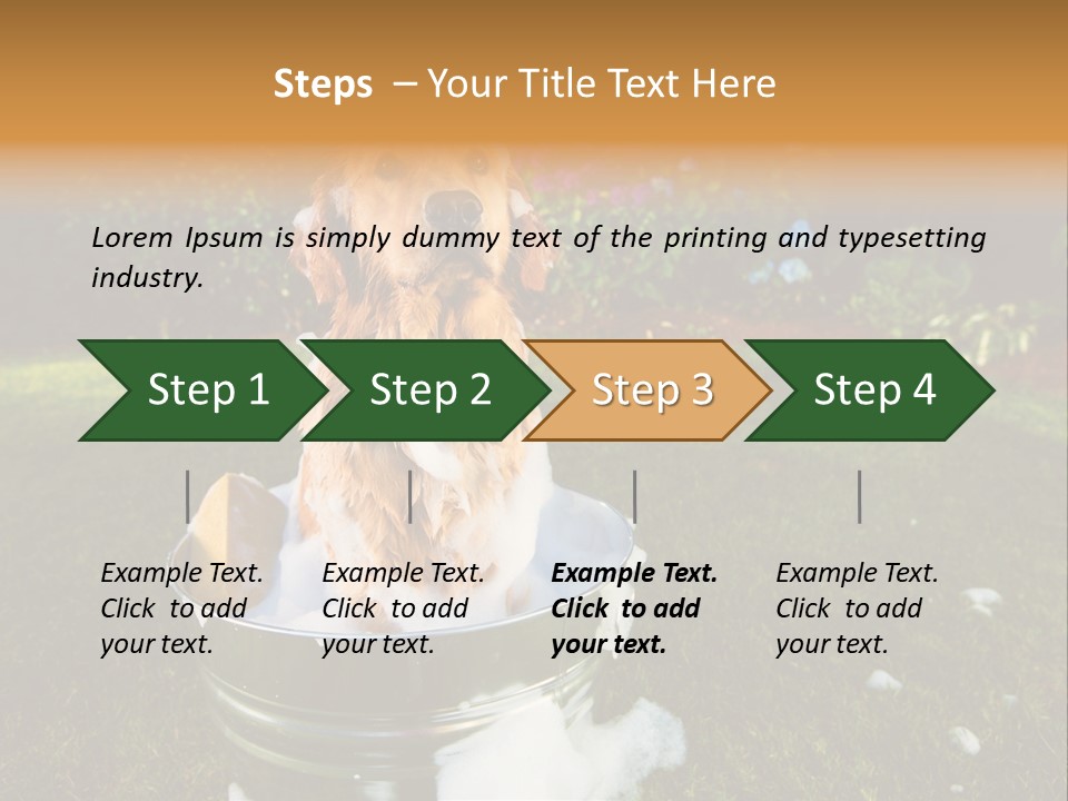 Metal Shower Bucket PowerPoint Template