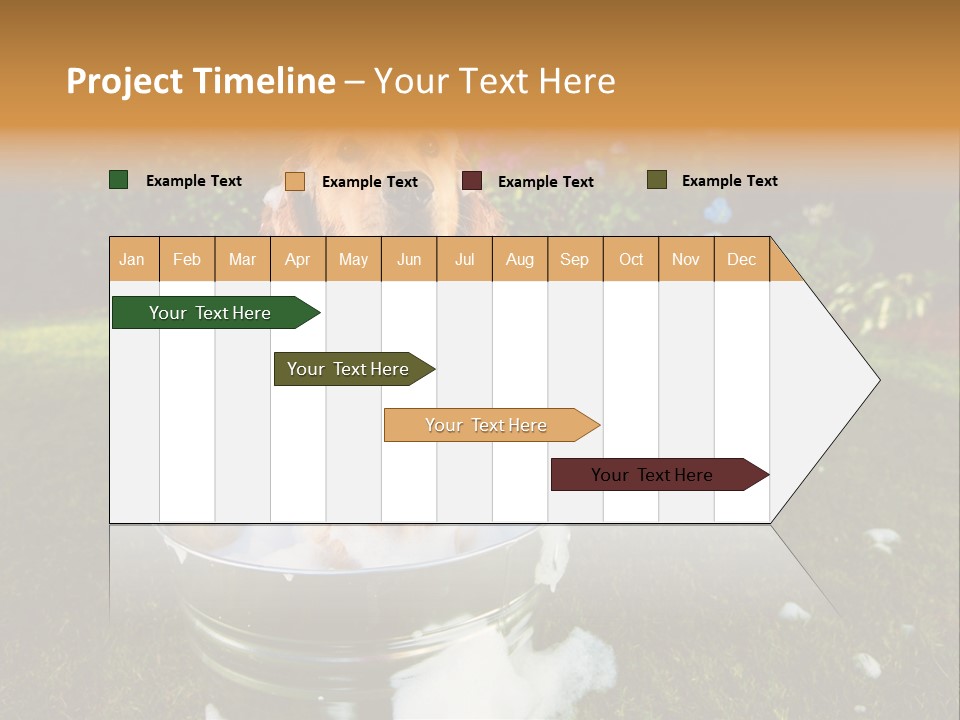 Metal Shower Bucket PowerPoint Template