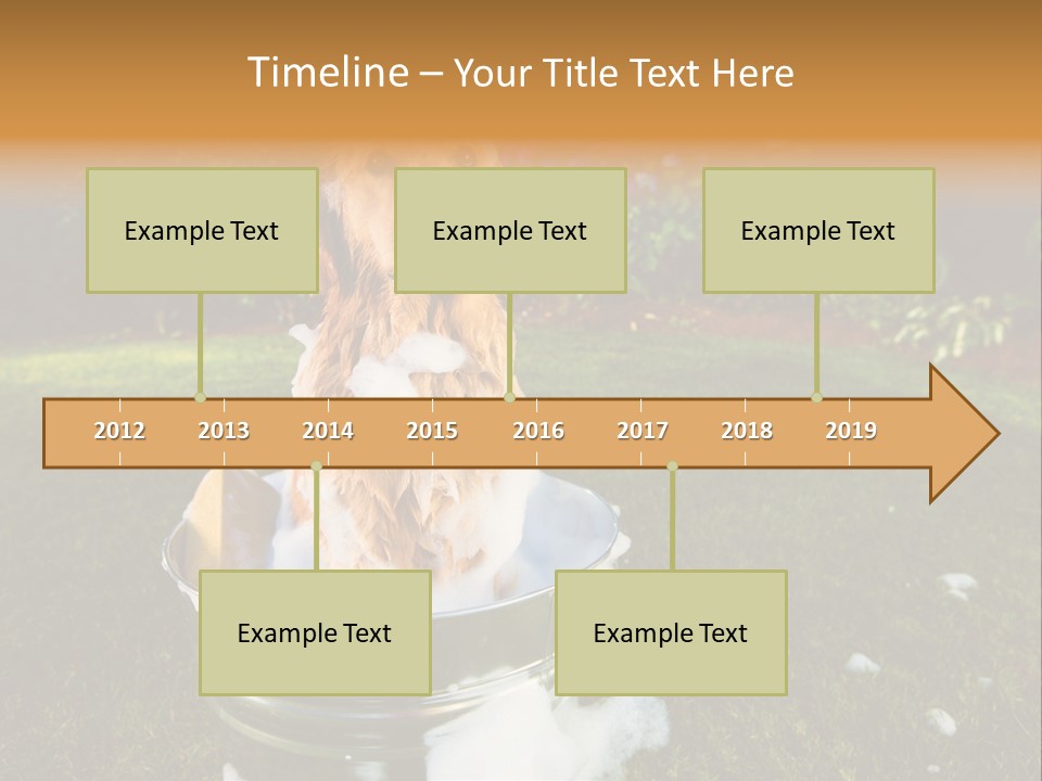 Metal Shower Bucket PowerPoint Template