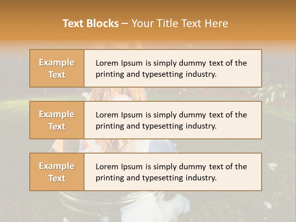 Metal Shower Bucket PowerPoint Template