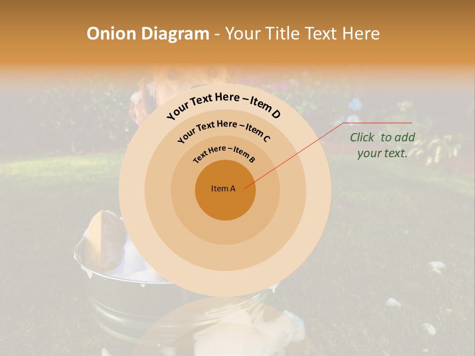 Metal Shower Bucket PowerPoint Template