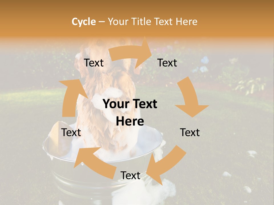 Metal Shower Bucket PowerPoint Template