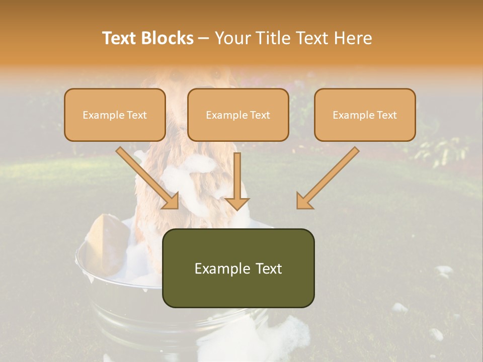 Metal Shower Bucket PowerPoint Template