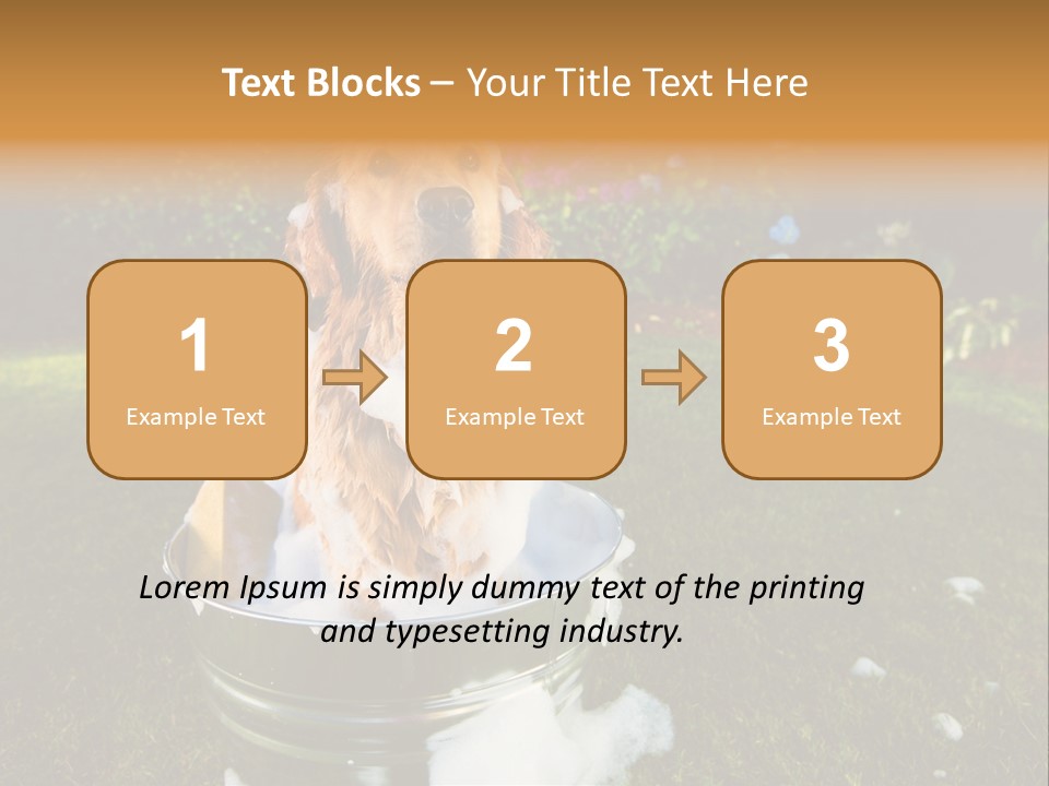 Metal Shower Bucket PowerPoint Template