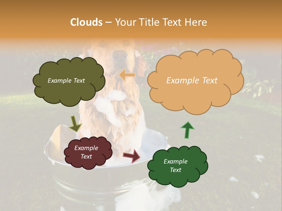 Metal Shower Bucket PowerPoint Template