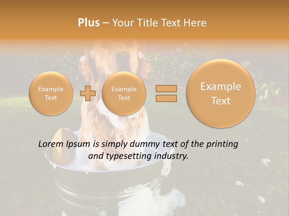 Metal Shower Bucket PowerPoint Template