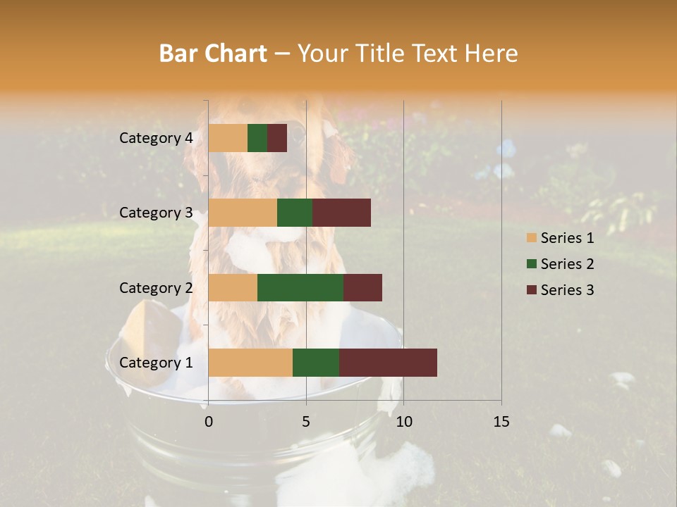 Metal Shower Bucket PowerPoint Template