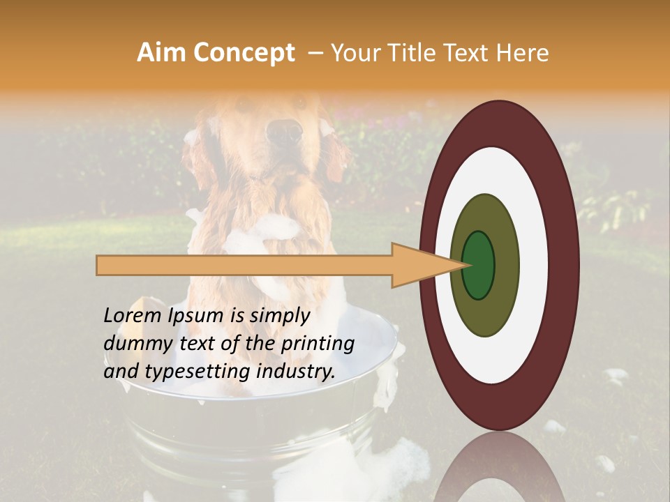 Metal Shower Bucket PowerPoint Template