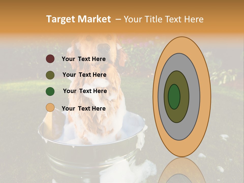 Metal Shower Bucket PowerPoint Template