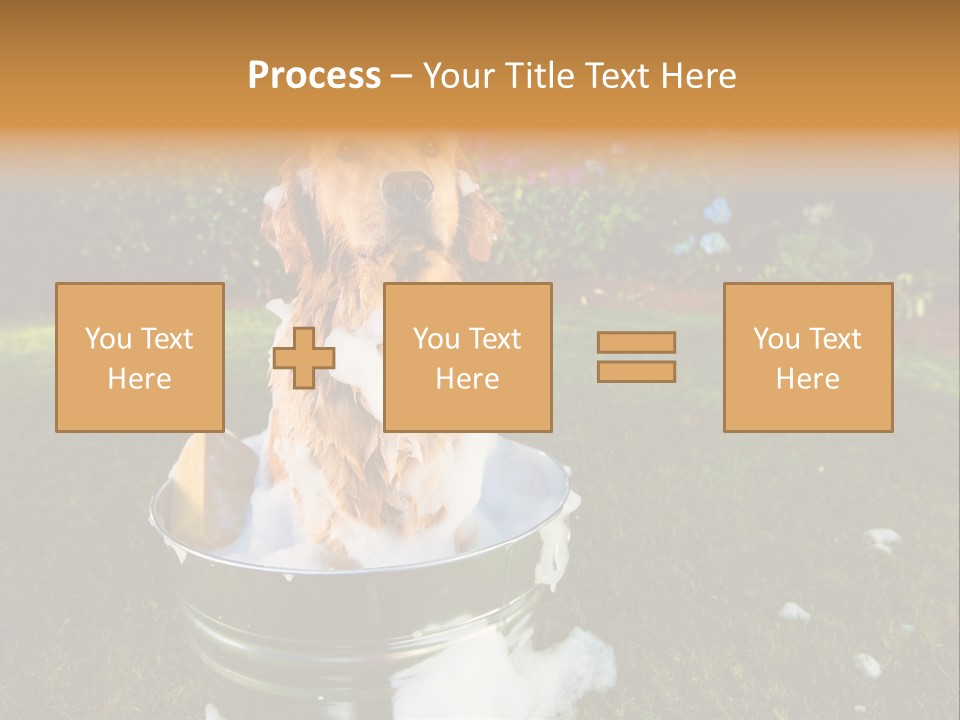 Metal Shower Bucket PowerPoint Template