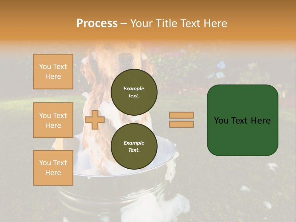 Metal Shower Bucket PowerPoint Template