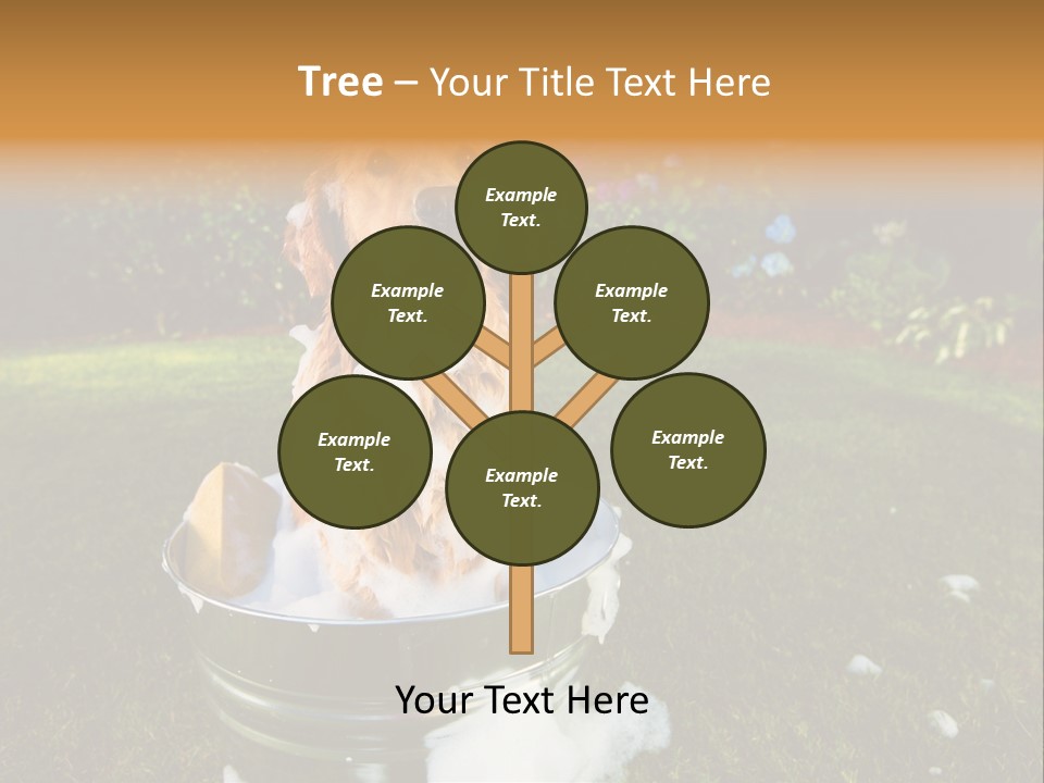 Metal Shower Bucket PowerPoint Template