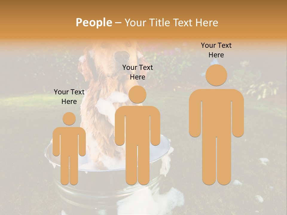 Metal Shower Bucket PowerPoint Template