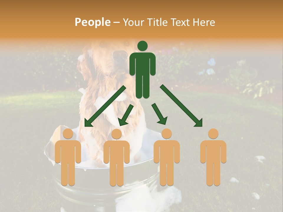 Metal Shower Bucket PowerPoint Template