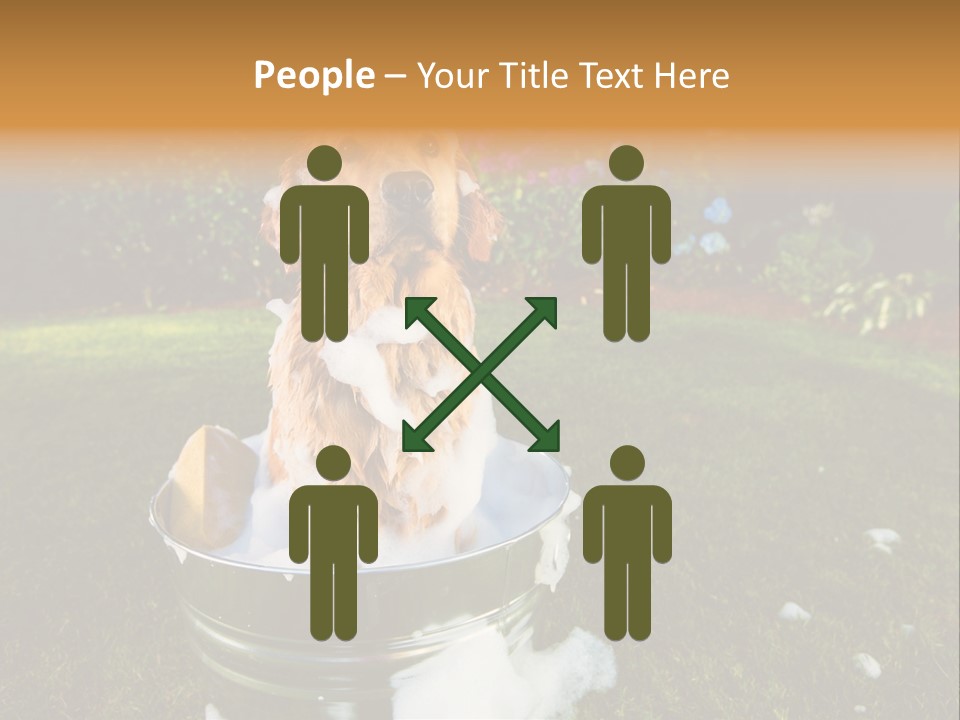 Metal Shower Bucket PowerPoint Template