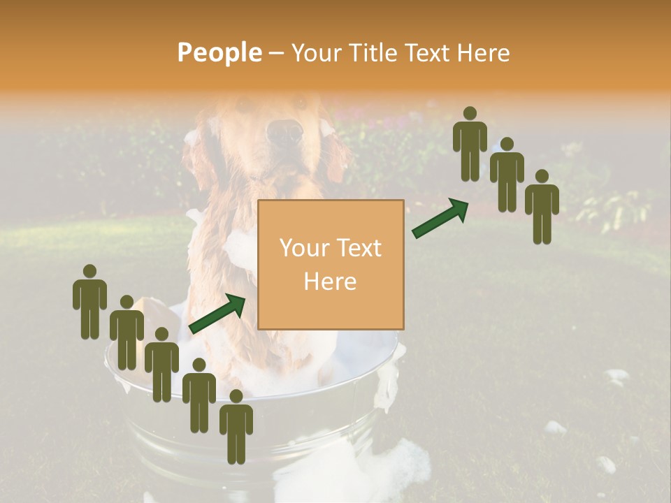 Metal Shower Bucket PowerPoint Template