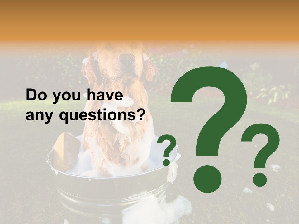 Metal Shower Bucket PowerPoint Template