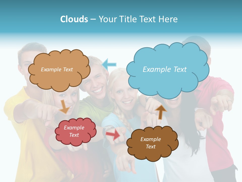 Casual Friendship Friend PowerPoint Template