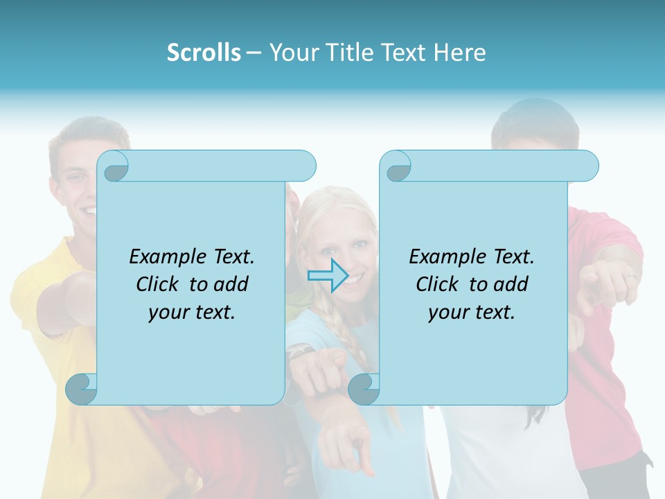Casual Friendship Friend PowerPoint Template