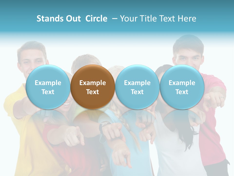 Casual Friendship Friend PowerPoint Template
