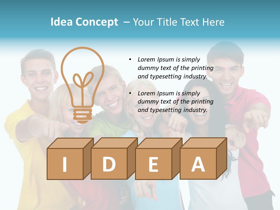 Casual Friendship Friend PowerPoint Template