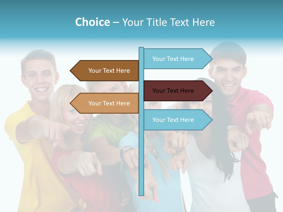 Casual Friendship Friend PowerPoint Template