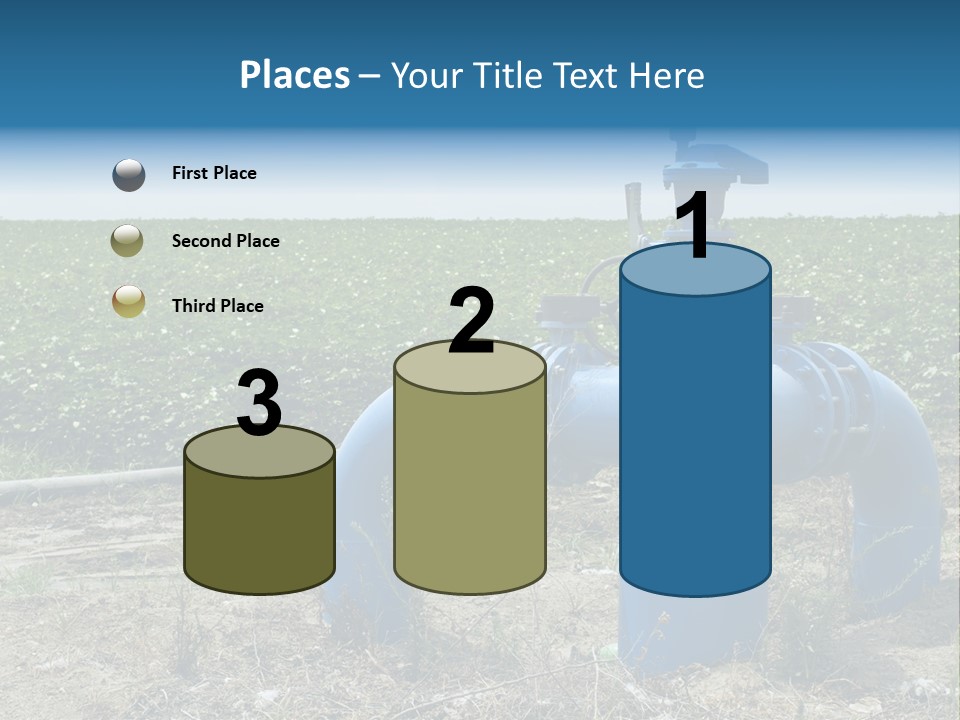 Pump Machine Rural PowerPoint Template