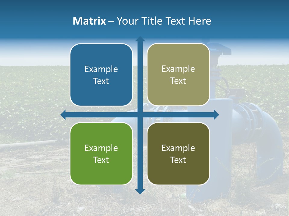 Pump Machine Rural PowerPoint Template