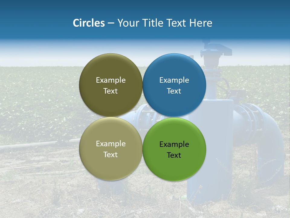 Pump Machine Rural PowerPoint Template
