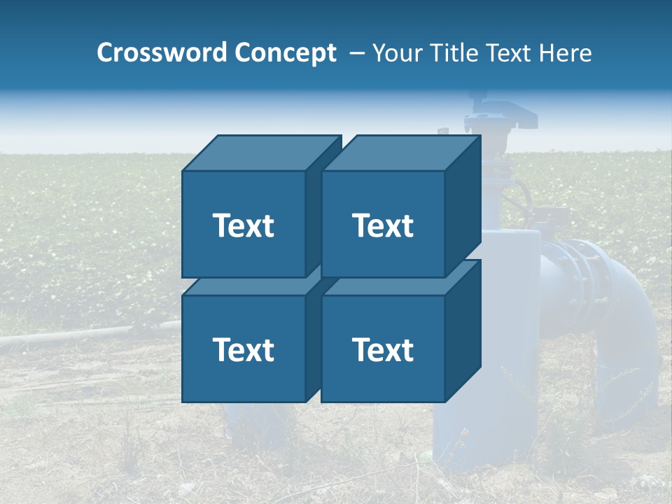 Pump Machine Rural PowerPoint Template
