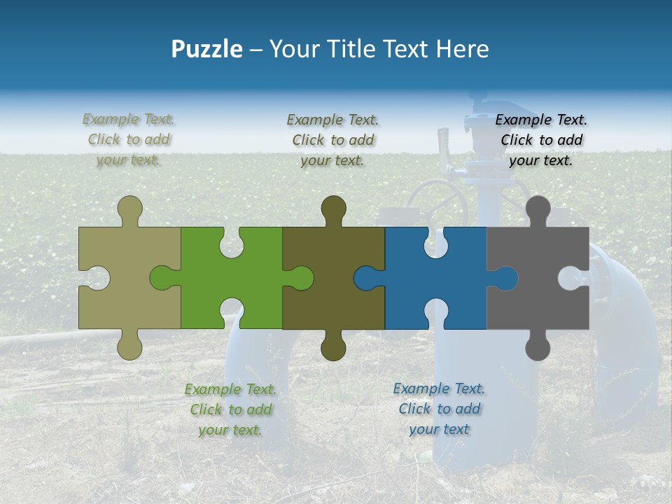 Pump Machine Rural PowerPoint Template