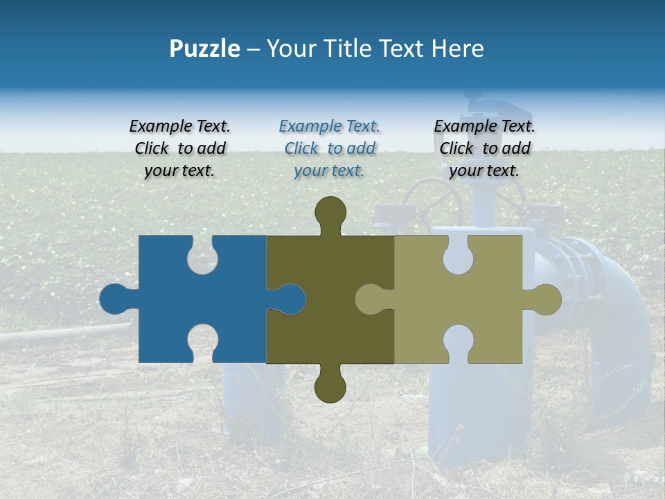 Pump Machine Rural PowerPoint Template