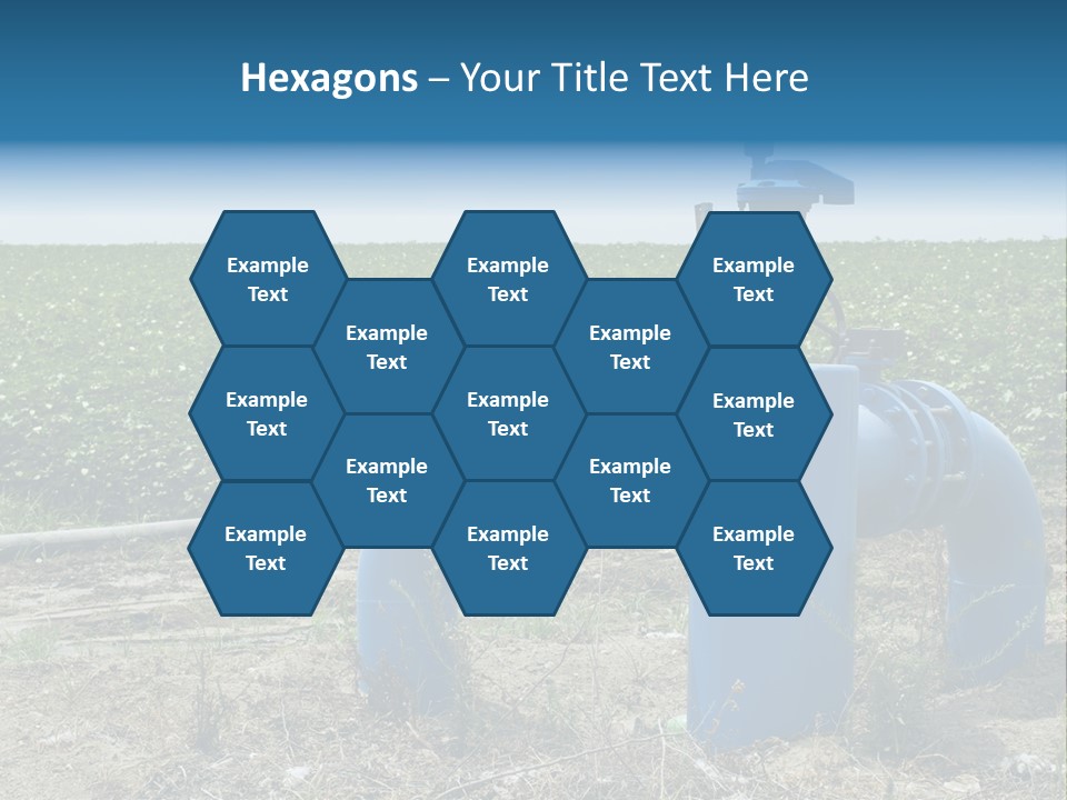 Pump Machine Rural PowerPoint Template