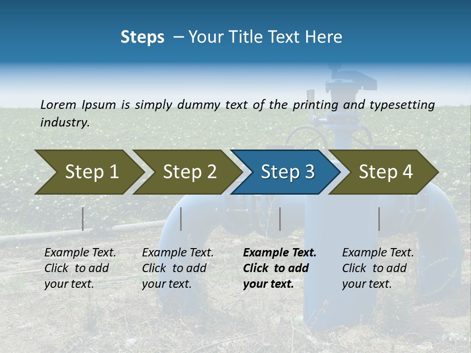Pump Machine Rural PowerPoint Template