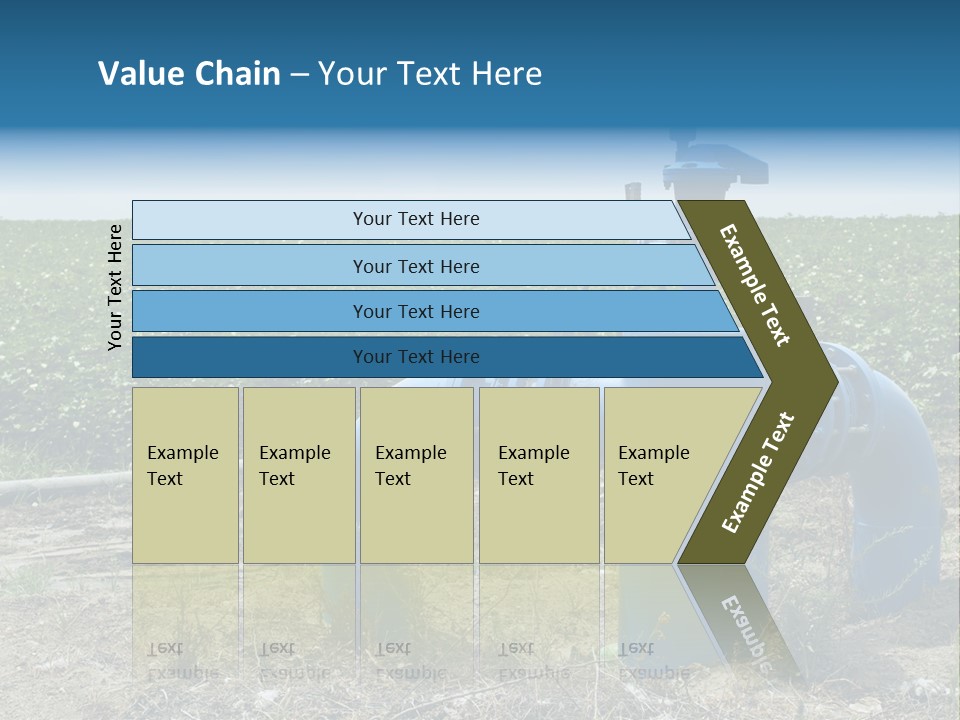 Pump Machine Rural PowerPoint Template