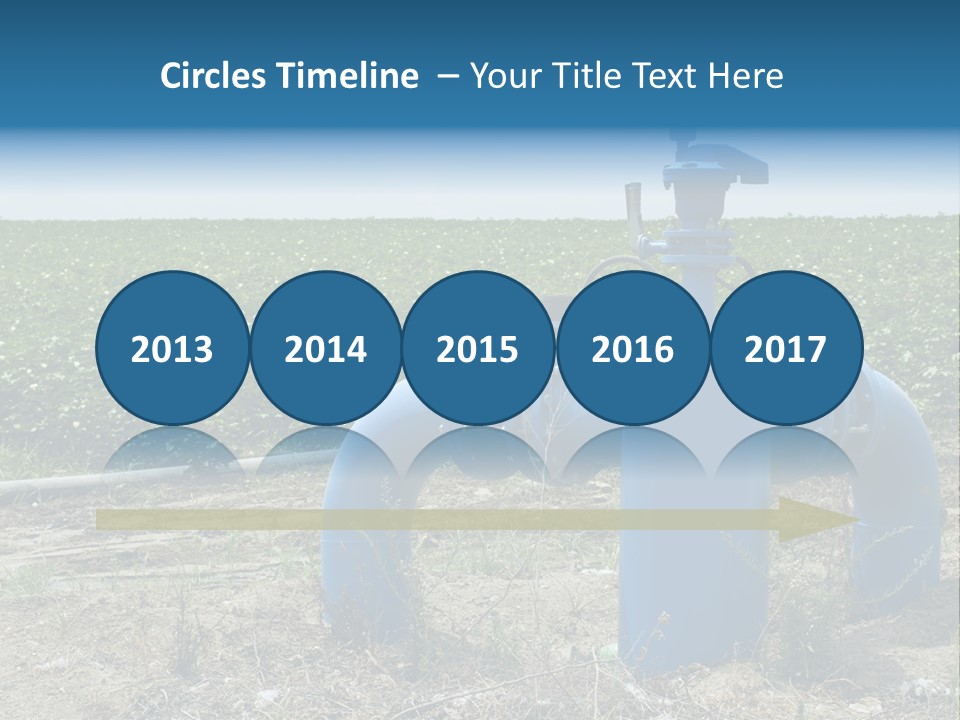 Pump Machine Rural PowerPoint Template