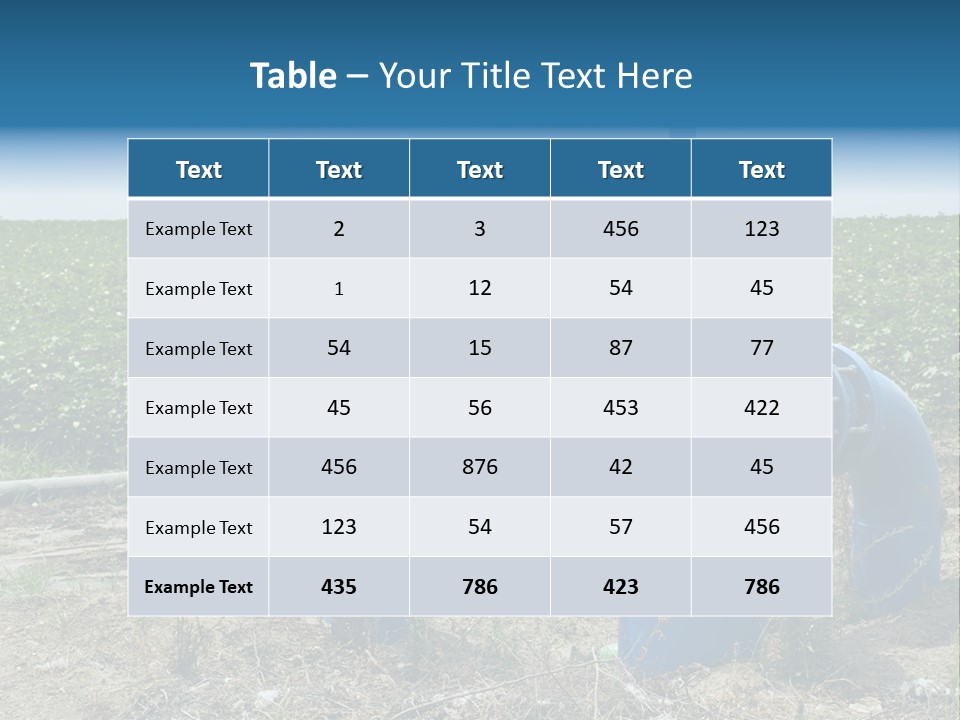 Pump Machine Rural PowerPoint Template