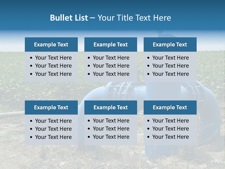 Pump Machine Rural PowerPoint Template