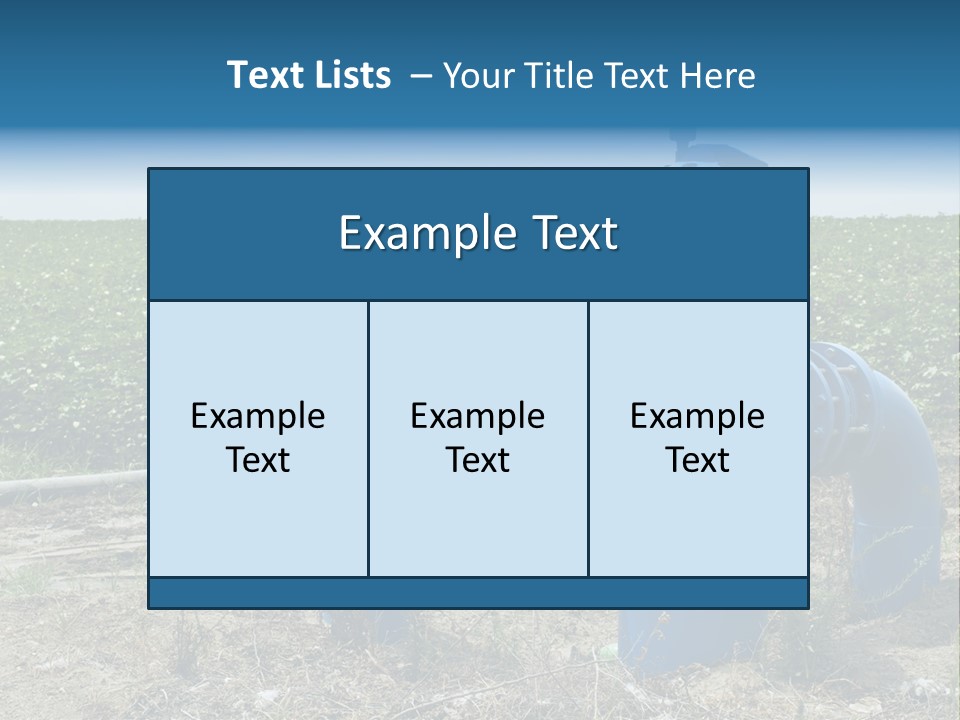 Pump Machine Rural PowerPoint Template