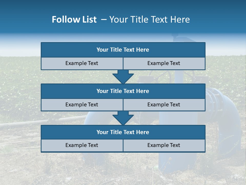 Pump Machine Rural PowerPoint Template