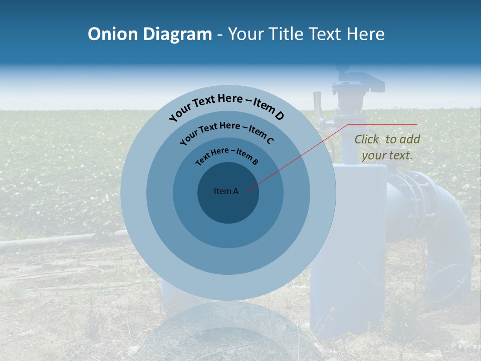 Pump Machine Rural PowerPoint Template