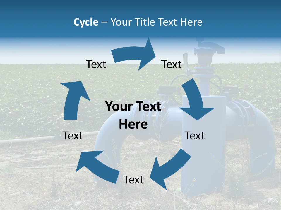 Pump Machine Rural PowerPoint Template