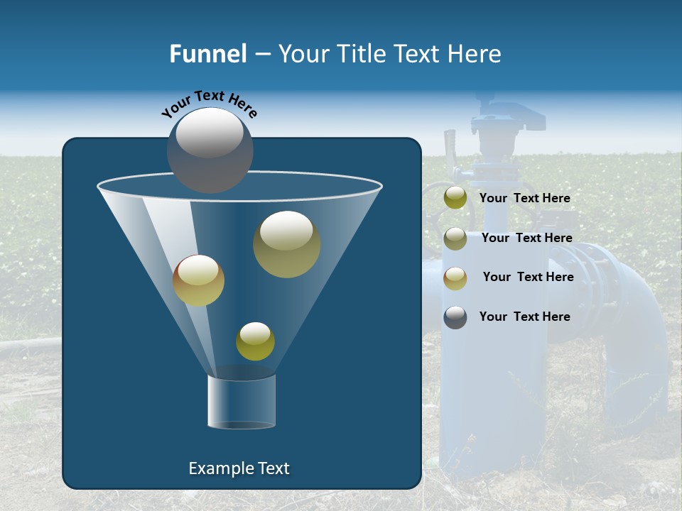 Pump Machine Rural PowerPoint Template