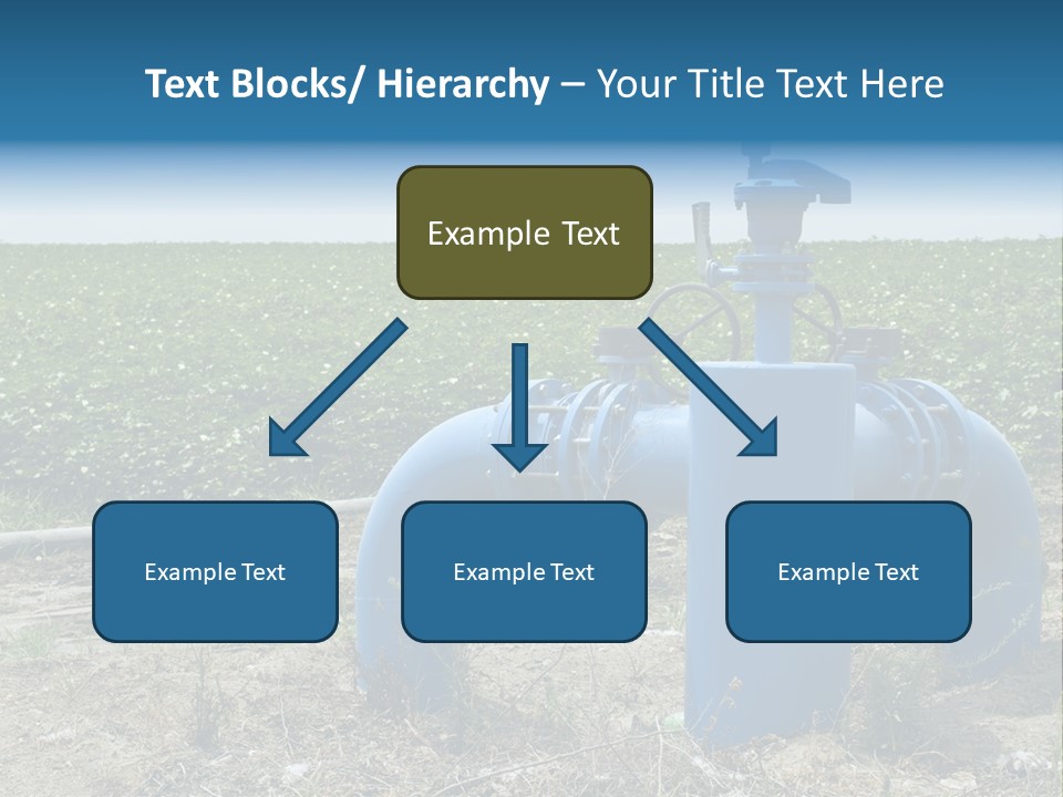 Pump Machine Rural PowerPoint Template