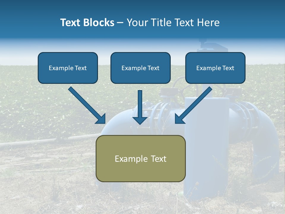 Pump Machine Rural PowerPoint Template