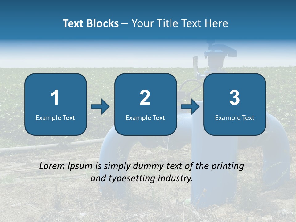 Pump Machine Rural PowerPoint Template